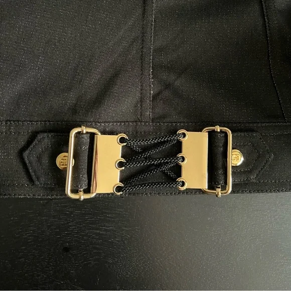 Women’s Vintage St. John Sport Black Denim 2 Piece Suit Jacket Trouser Pants 2 P - Picture 4 of 14